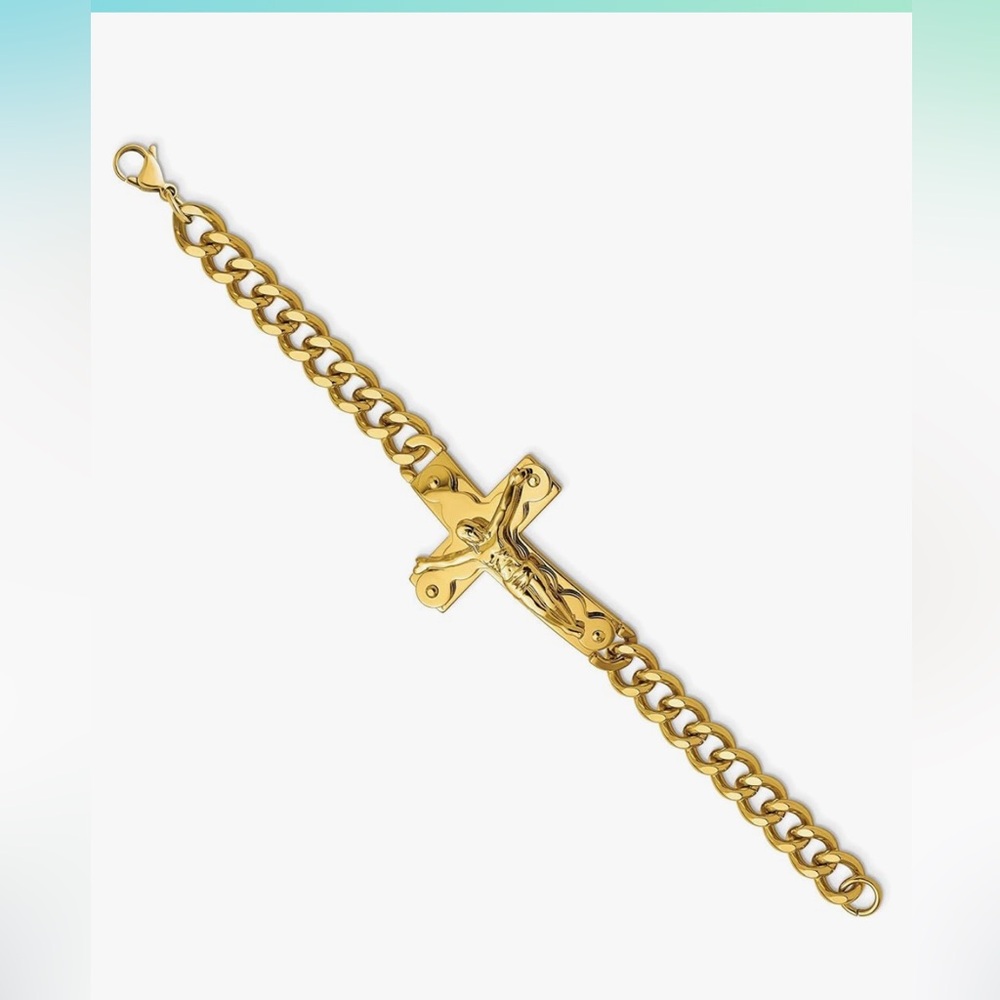 ✨NEW✨Stainless steel gold polished bracelet for men